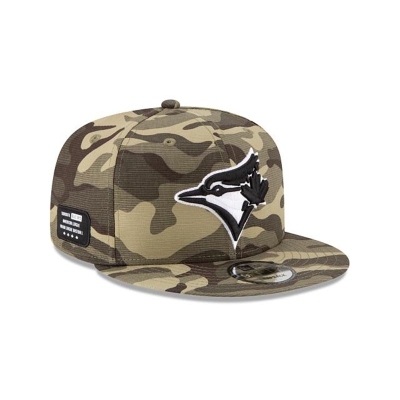 Green Toronto Blue Jays Hat - New Era MLB Armed Forces Weekend 9FIFTY Snapback Caps USA6148093